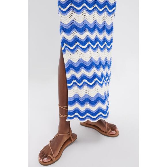KIVARI Blue Wave Leighton Maxi Dress Szie 2 NWT Retail $249 Tuckernuck - Picture 7 of 8